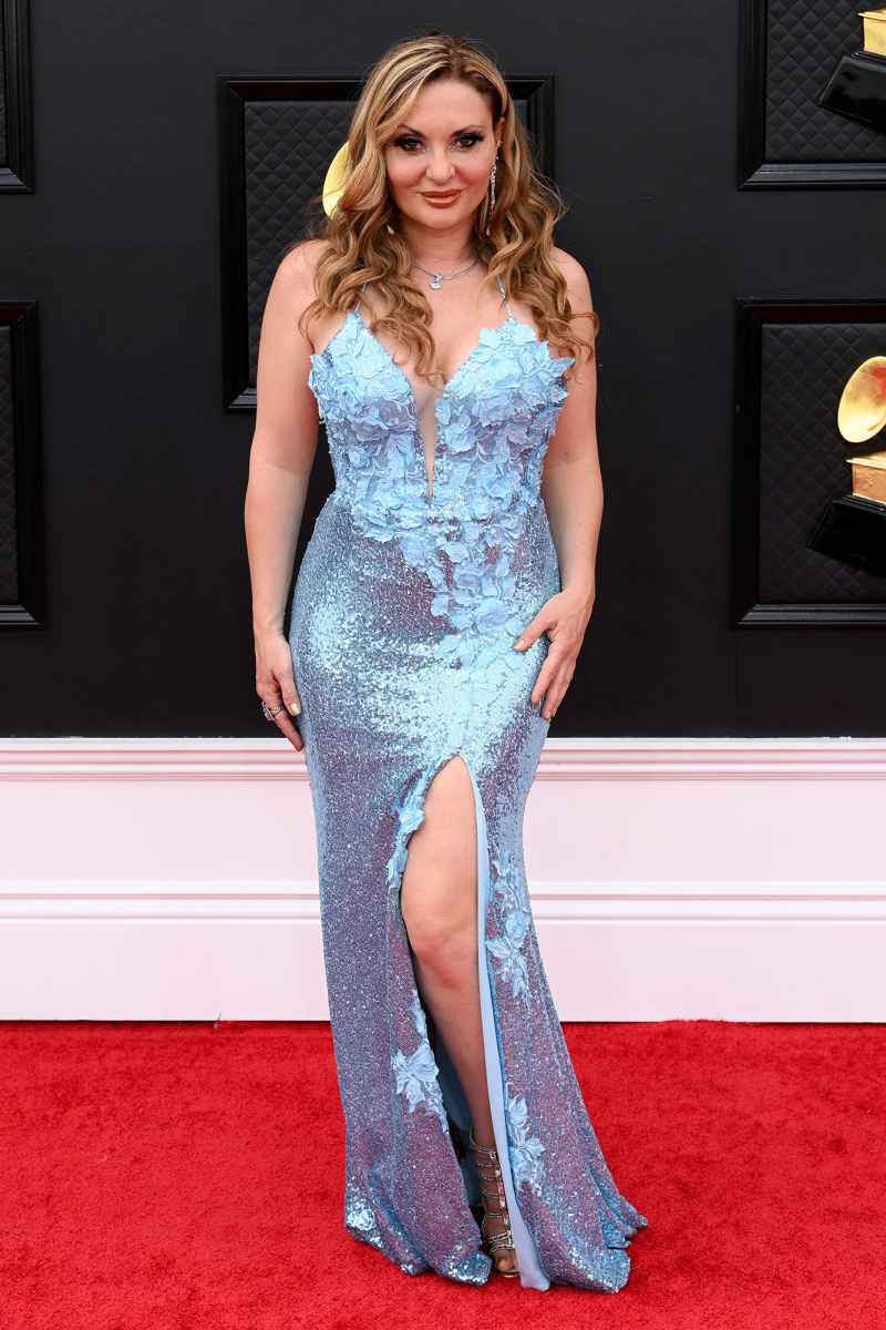 Mari Nobre Red Carpet Arrival Grammys 2022