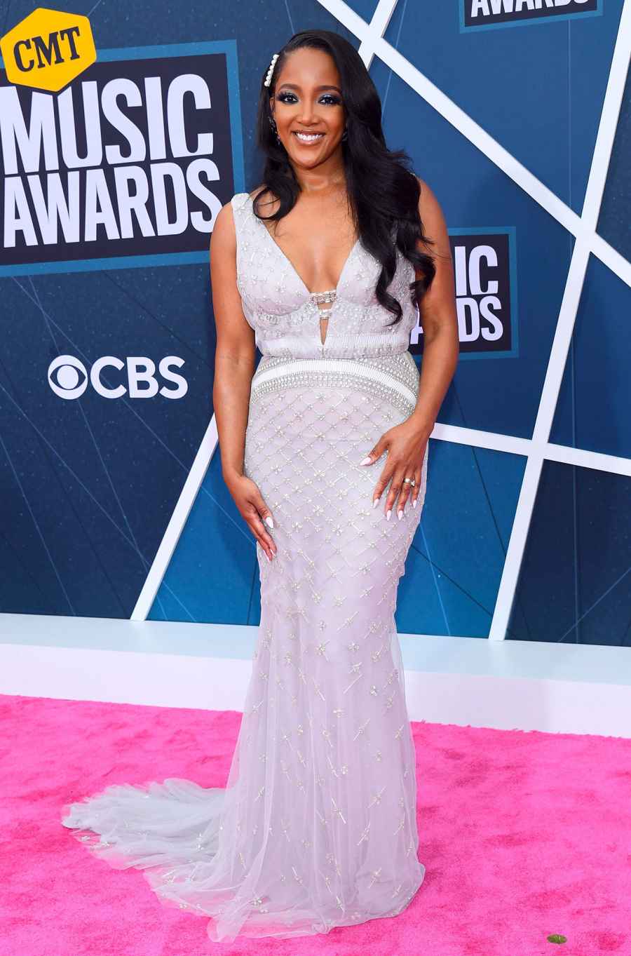 Mickey Guyton CMT Music Awards 2022 Red Carpet Fashion