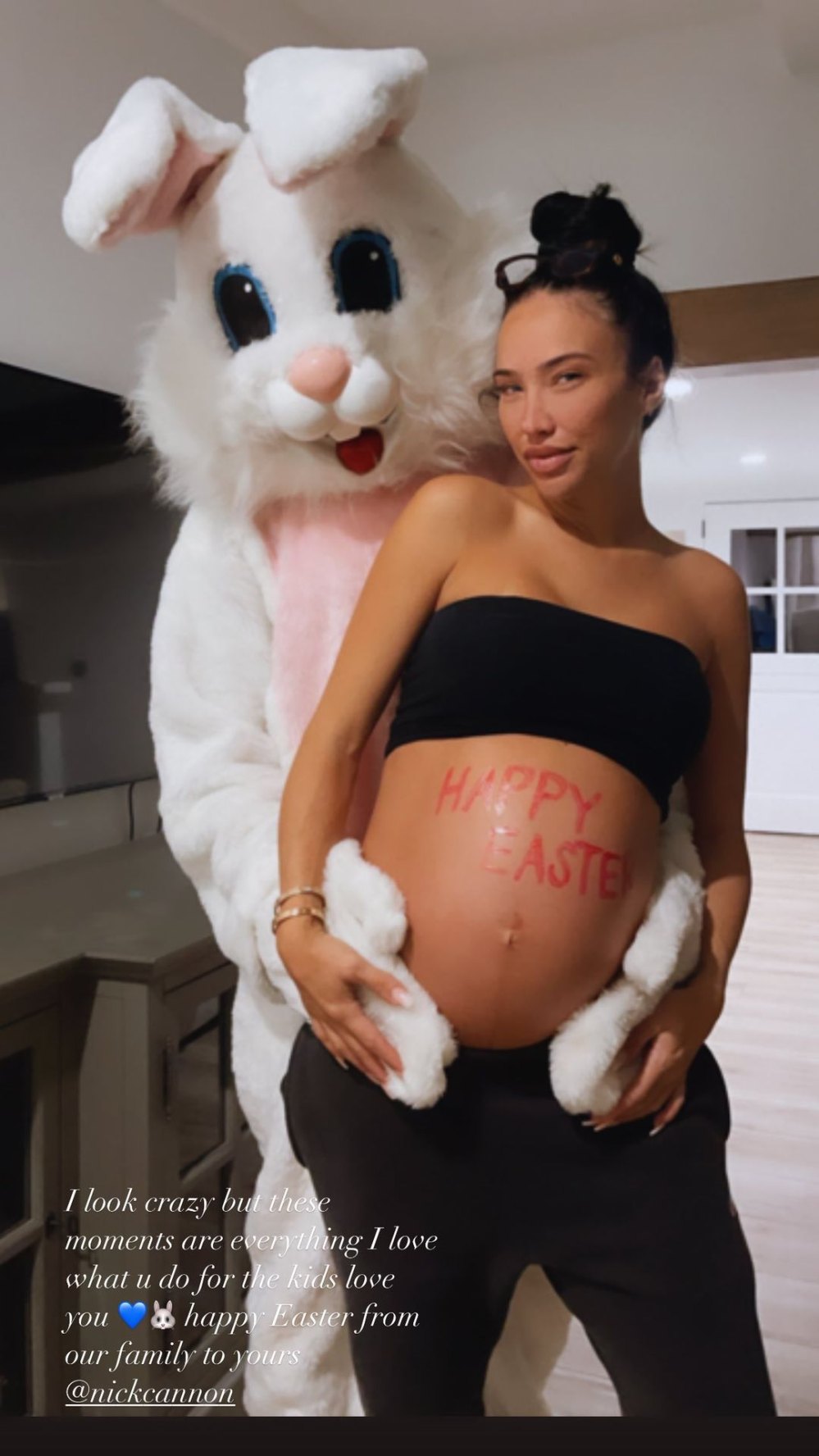 Pregnant Bre Tiesi Celebrates Easter With Nick Cannon: ‘Love You’
