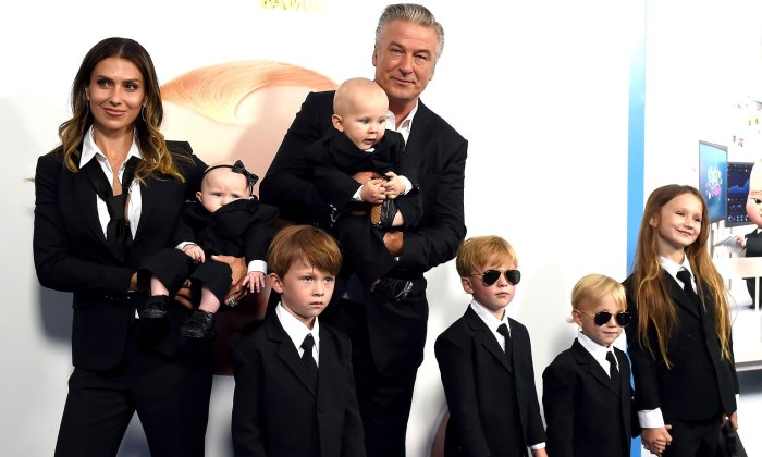 Pregnant Hilaria Baldwin Struggles to Take Family Easter Photo With Her and Alec Baldwin's ‘756 Kids’