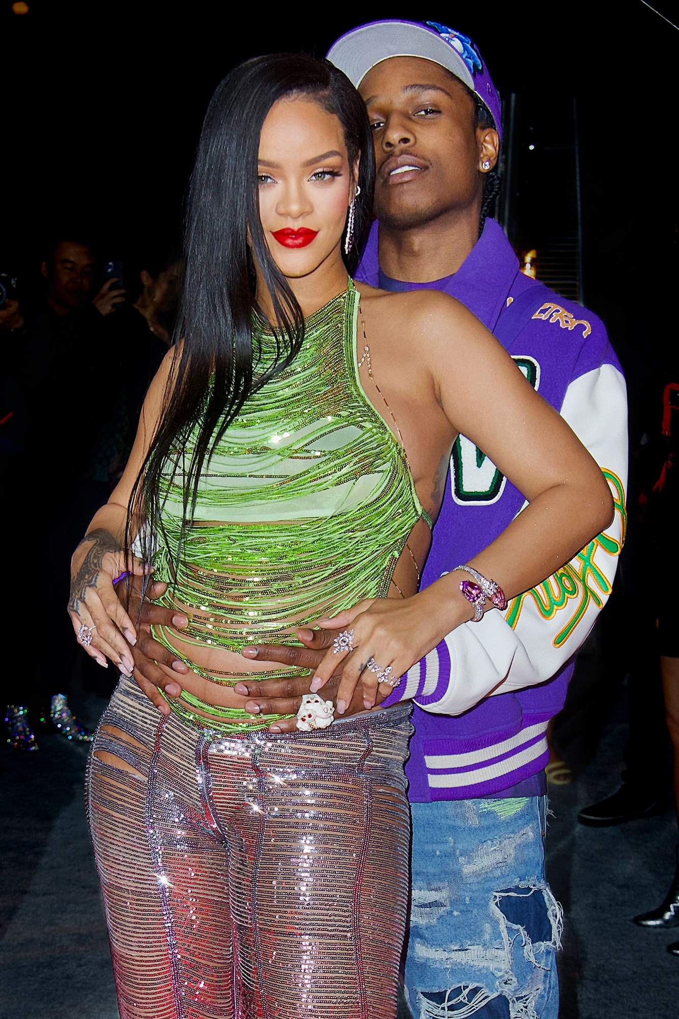 Pregnant Rihanna, ASAP Rocky Show PDA After Cheating Allegations image photo