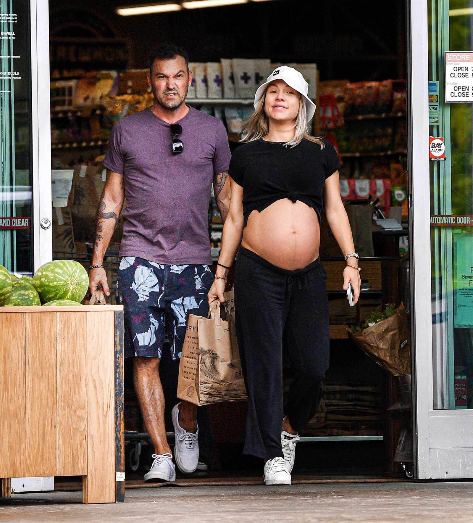 Pregnant Sharna Burgess Shows Off Bare Baby Bump During Outing With Brian Austin Green