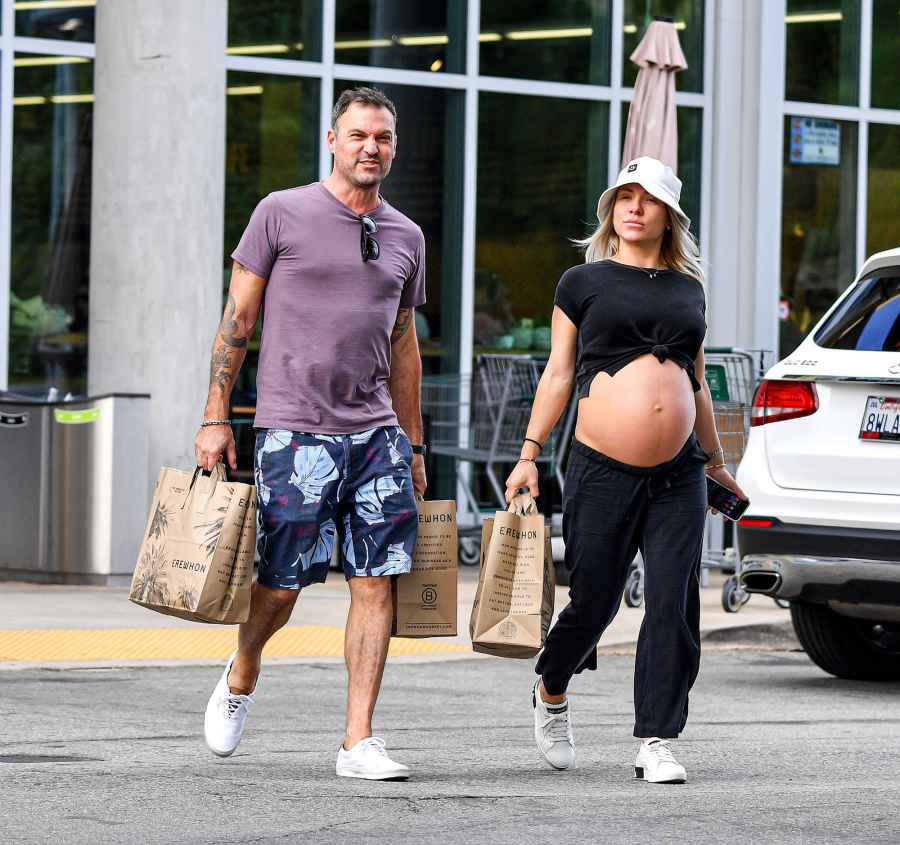 Pregnant Sharna Burgess Shows Off Bare Baby Bump During Outing With Brian Austin Green