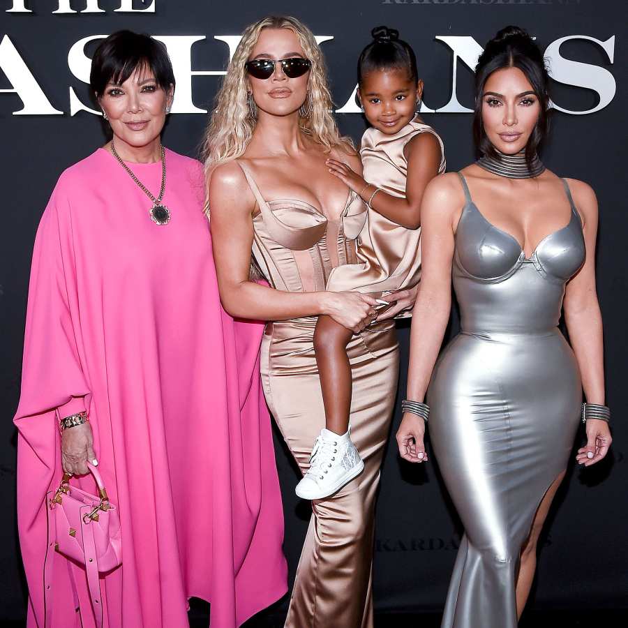 Rare Red Carpet Appearance Kris Jenner, Khloe Kardashian, True Thompson and Kim Kardashian