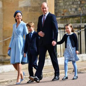Prince William and Duchess Kate Bring Prince George and Princess Charlotte to Royal Family's Easter Service