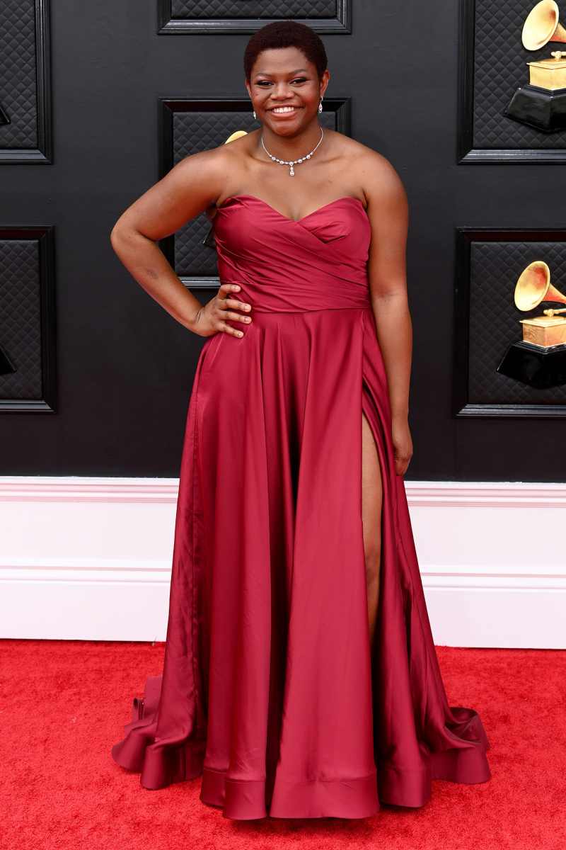 Tehilla Alphonso Red Carpet Arrival Grammys 2022