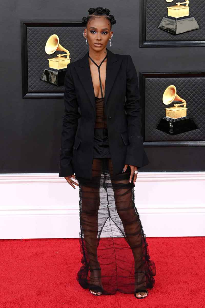 Tiara Thomas Red Carpet Arrival Grammys 2022