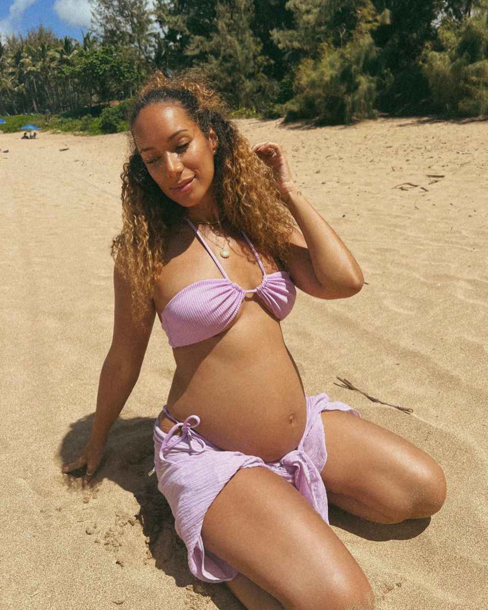 X Factor's Leona Lewis and More Pregnant Stars Show Their Bathing Suit Bumps