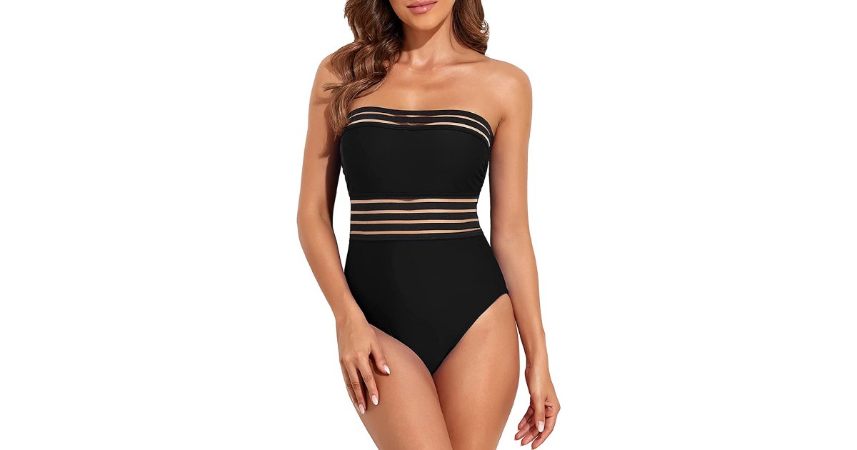 Hilor Mesh One-Piece Now Comes in a Strapless Version Hilor Mesh One-Piece Now Comes in a Strapless Version