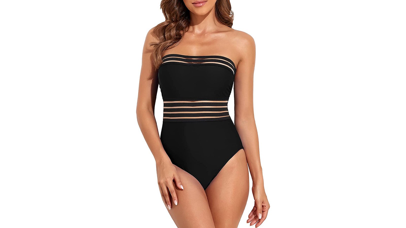 amazon-hilor-mesh-one-piece-swimsuit-strapless