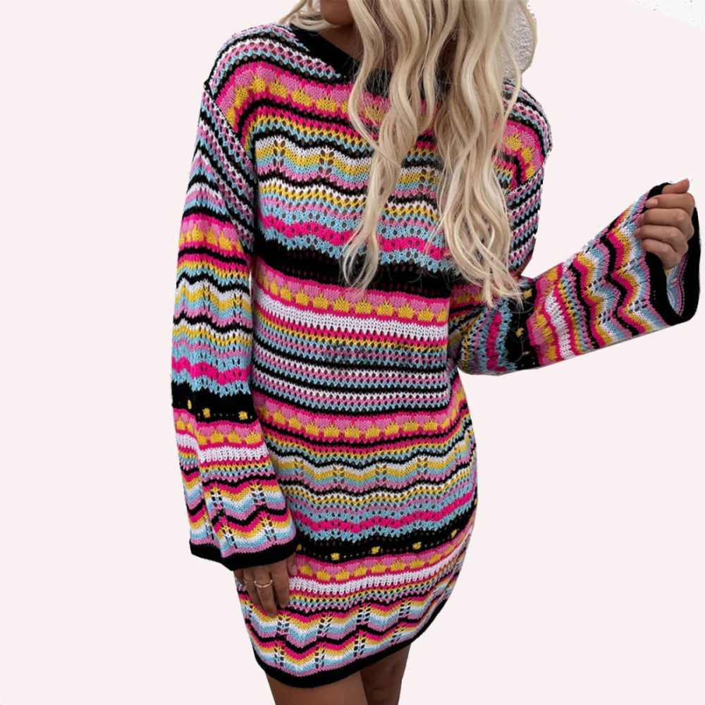 amazon-rainbow-crochet-dress-black
