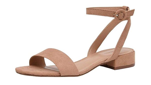 beige block heels