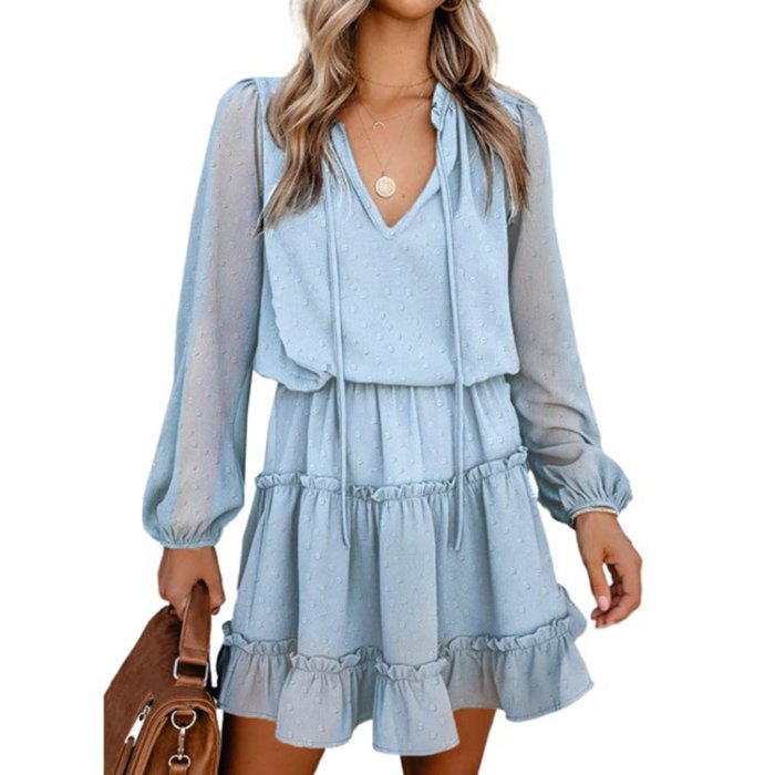 blue dress