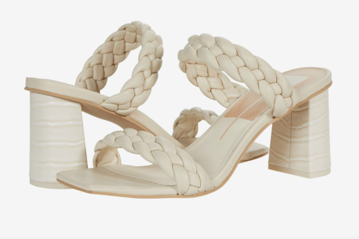cream braided sandals