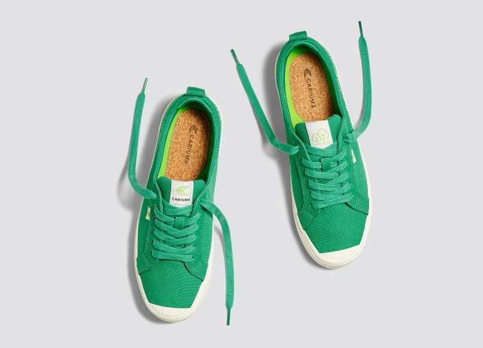 earth day green sneakers