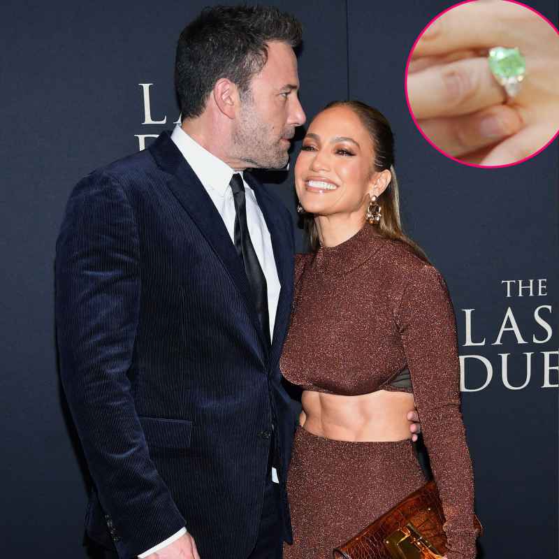 Jennifer Lopez Shows Off Her Green Engagement Ring From Ben Affleck: ‘My Lucky Color’
