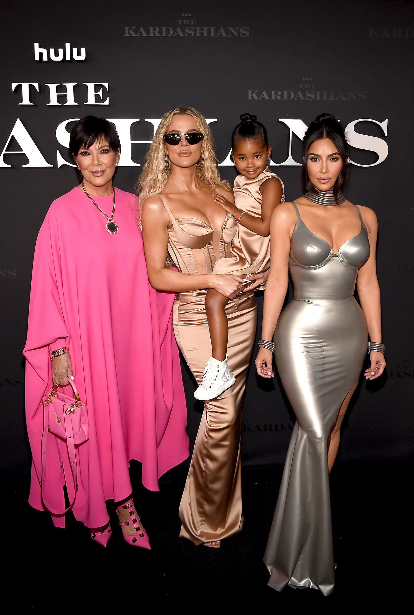 Khloe Kardashian Defends Holding 3-Year-Old Daughter True at ‘The Kardashians’ Premiere: Photos