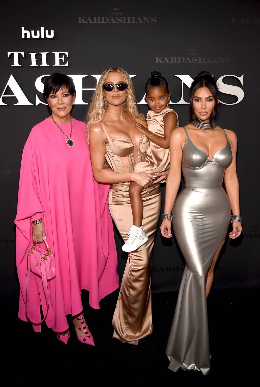 Khloe Kardashian Defends Holding 3-Year-Old Daughter True at ‘The Kardashians’ Premiere: Photos