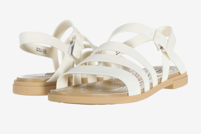white Crocs sandals