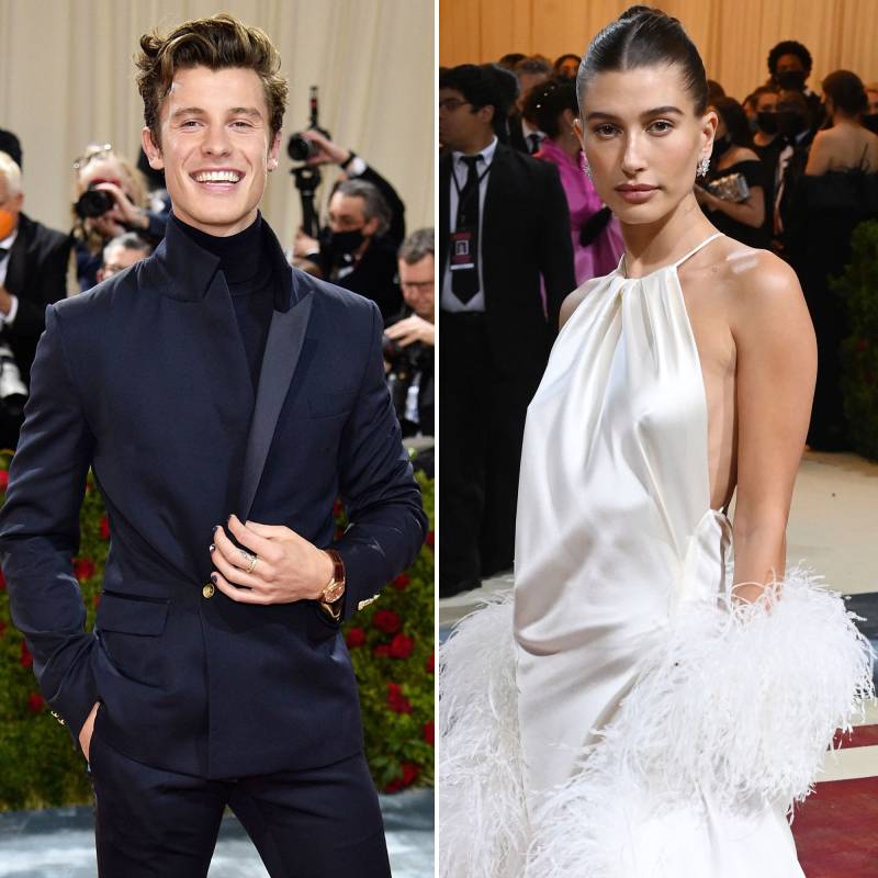 Awkward Celebrities Who Probably Ran Into Their Ex 2022 Met Gala Shawn Mendes Hailey Bieber