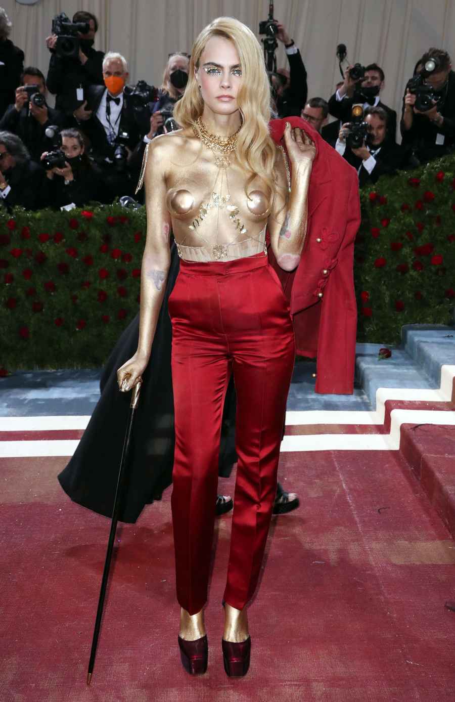 Cara Delevingne Met Gala 2022 Red Carpet Fashion