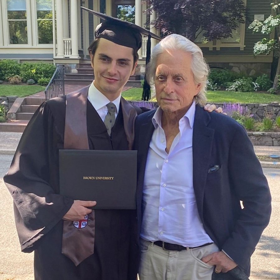 Catherine Zeta Jones Michael Douglas Son Graduates Brown