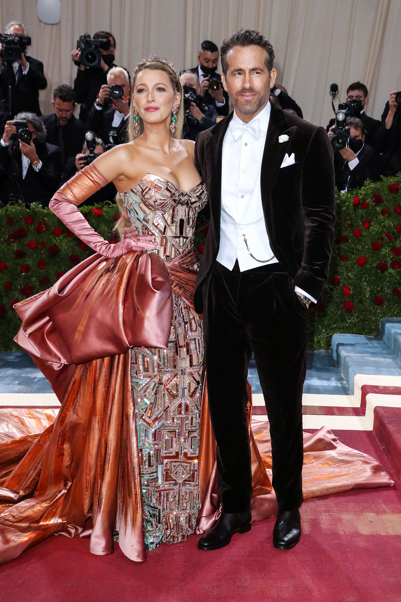 Ryan Reynolds' Reaction To Blake Lively's Dress At The Met Gala