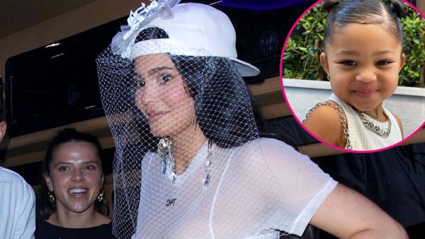 Cutest Helper Stormi Fluffs Mom Kylie Jenners Met Gala Dress