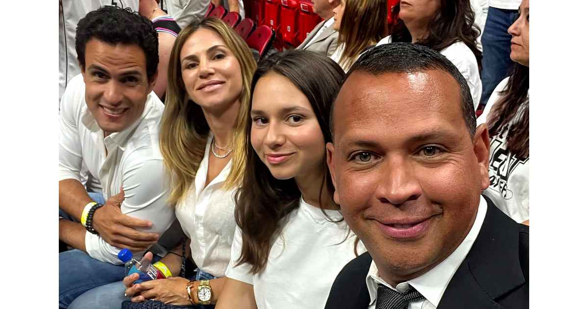 Friendly Exes Alex Rodriguez Cynthia Scurtis Attend Basketball Game Together