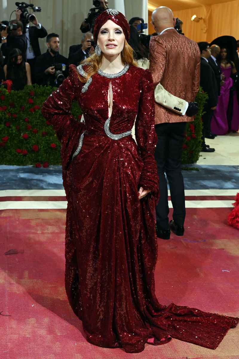 Jessica Chastain Met Gala 2022 Red Carpet Fashion