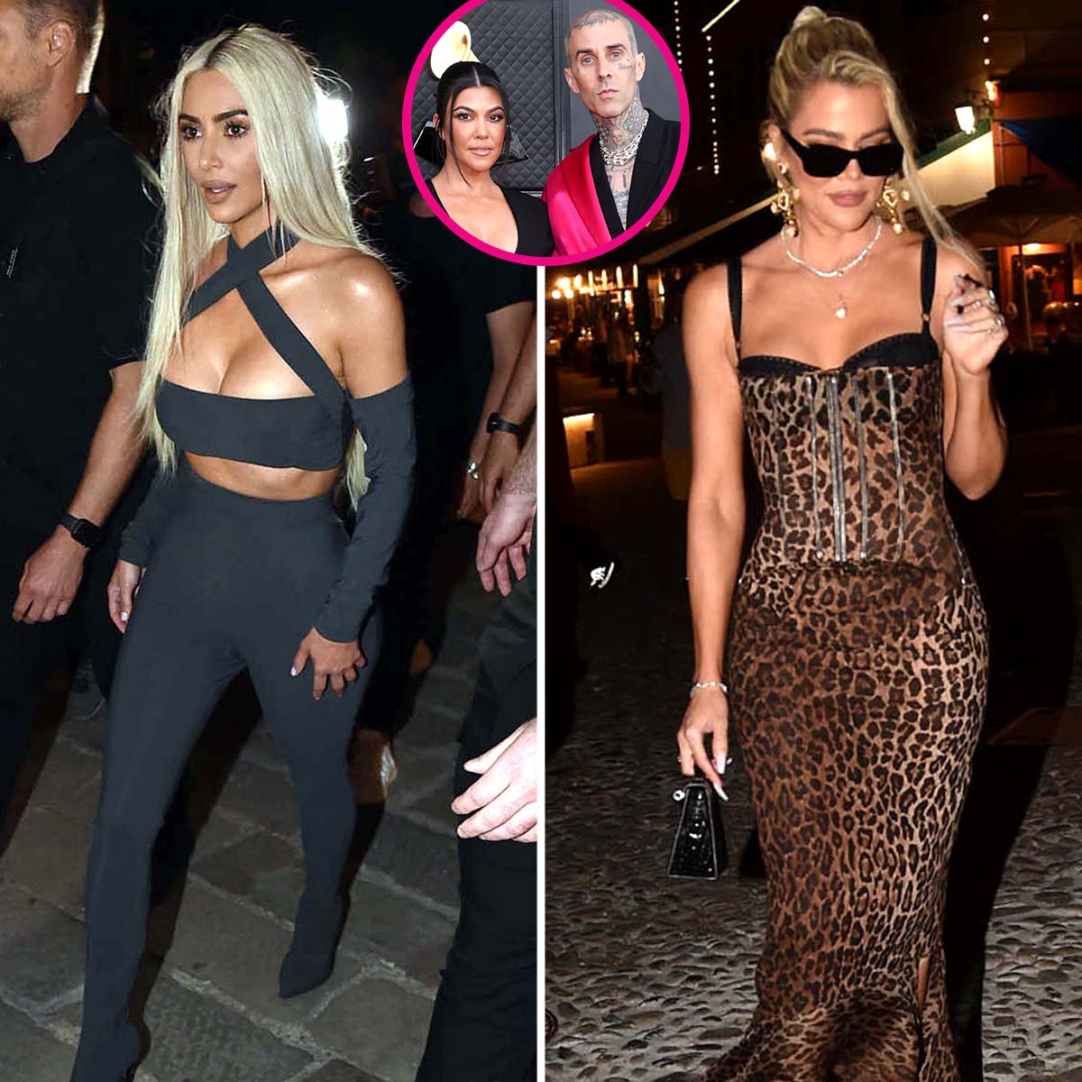 Kardashian Jenner Family Arrives Italy for Kourtney Kardashian Travis Barkers 3rd Wedding