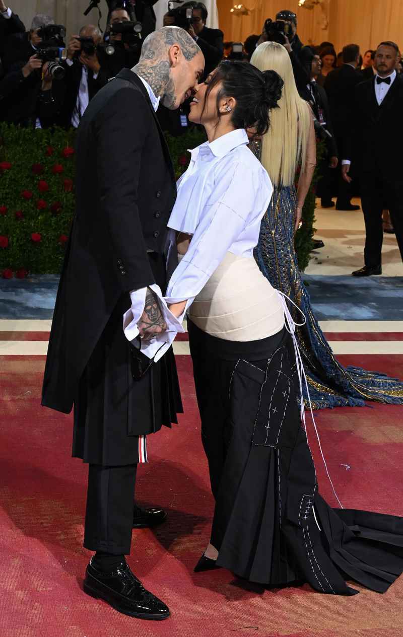 Kourtney Kardashian and Travis Barker Pack on the PDA at 2022 Met Gala 2022 After Skipping the Event 1 Year Prior 01