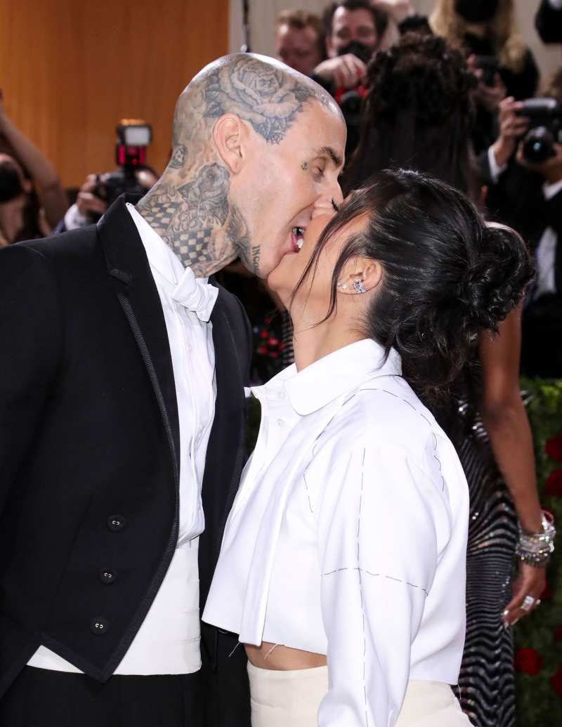 Kourtney Kardashian and Travis Barker Pack on the PDA at 2022 Met Gala 2022 After Skipping the Event 1 Year Prior 05
