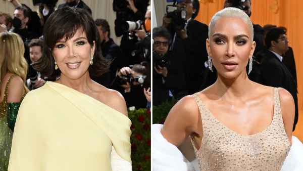 Kris Jenner Kim K Met Looks Take Inspo From Jackie O Marilyn Monroe