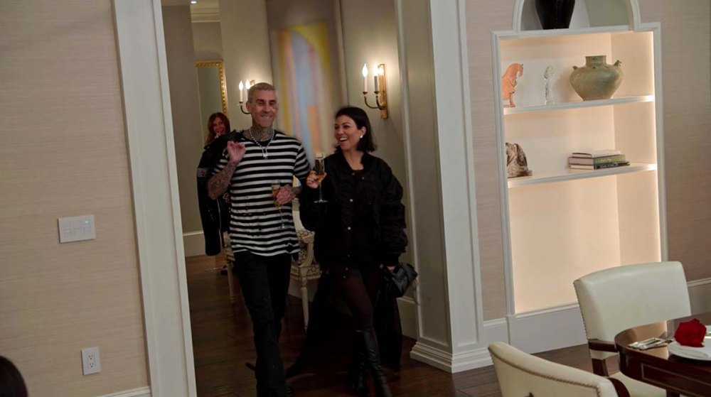 Kris Jenner Toasts Kourtney Travis Engagement You Guys Are So Love