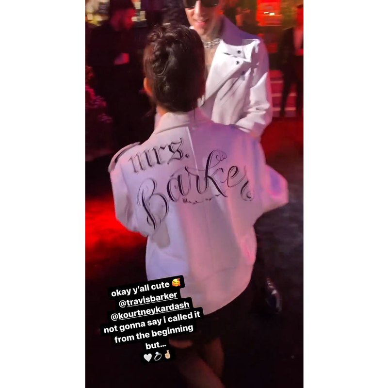 Machine Gun Kelly Instagram 1 Travis Barker Removes Kourtney Kardashian Garter With His Teeth at Italian Wedding Reception