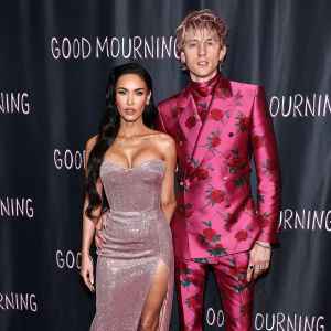Megan Fox and Fiance Machine Gun Kelly Hold Hands at Good Mourning Premiere