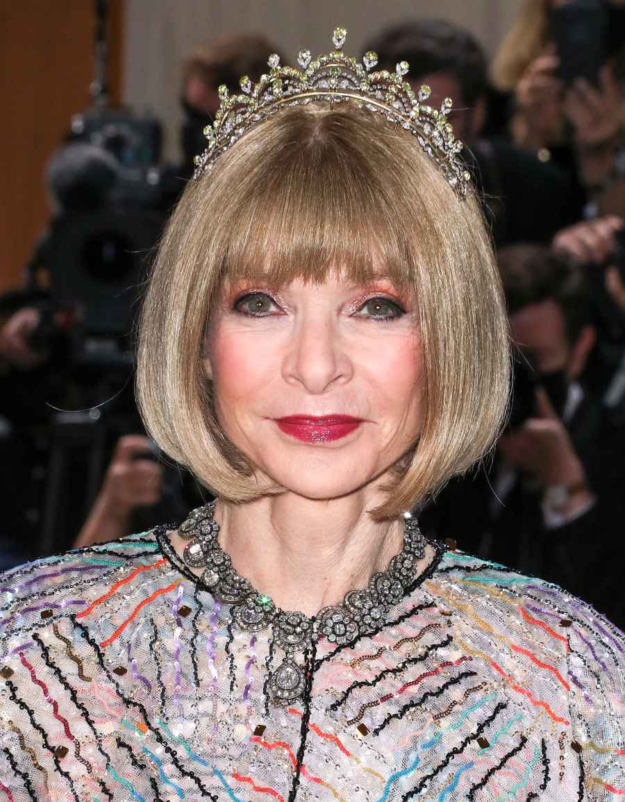 Met Gala Icon Anna Wintour Glitters in Feathery Flock Tiara on the 2022 Red Carpet Met Gala 2022 06
