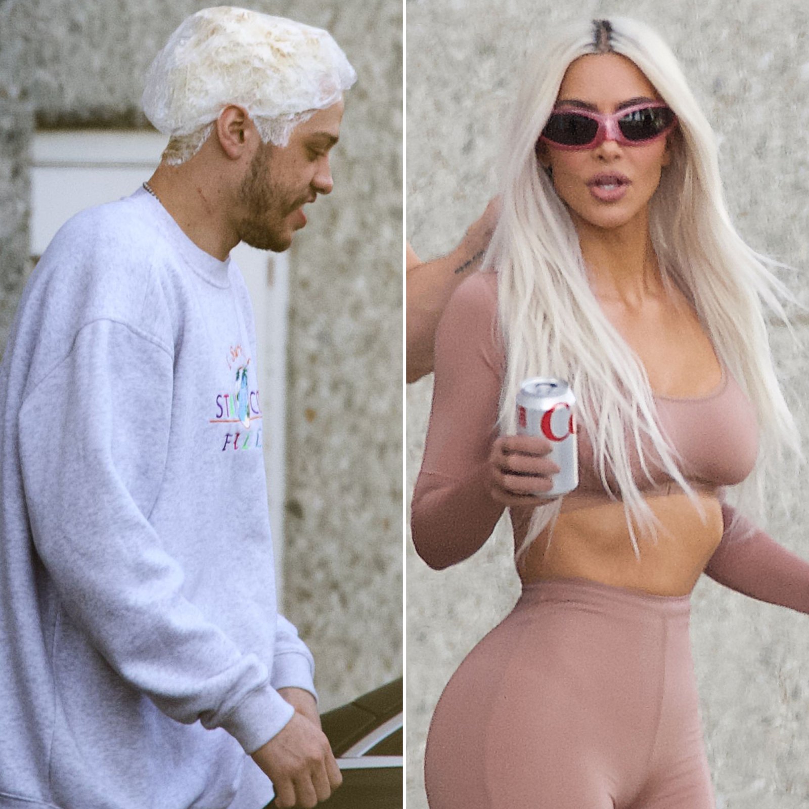 Pete Davidson Dyes His Hair Blonde to Match GF Kim Kardashian