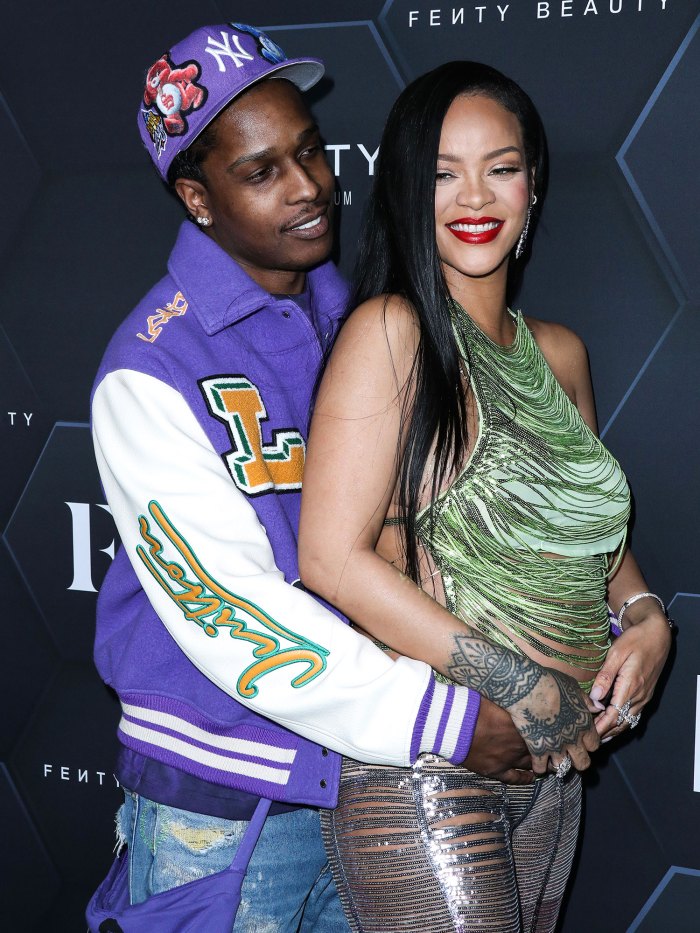 Pregnant Rihanna Supports ASAP Rocky Backstage at 1st Concert Since His Arrest 2