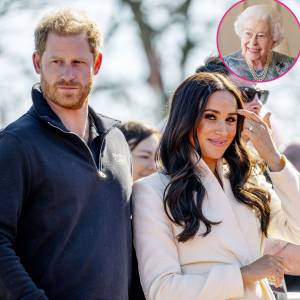 Prince Harry Meghan Markle Wont Stand With Queen Her Platinum Jubilee
