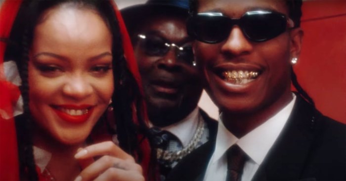 Rihanna Stars in ASAP Rocky's D.M.B. Music Video Wears I Do Grill in Wedding Scene