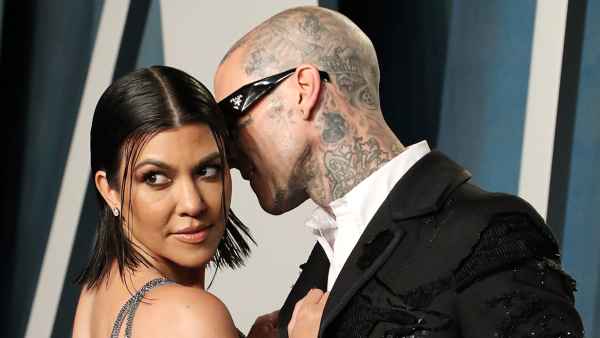 Travis Barker Bites Wife Kourtney Kardashian’s Feet in Steamy Wedding Photos: 'Cheers to Forever'