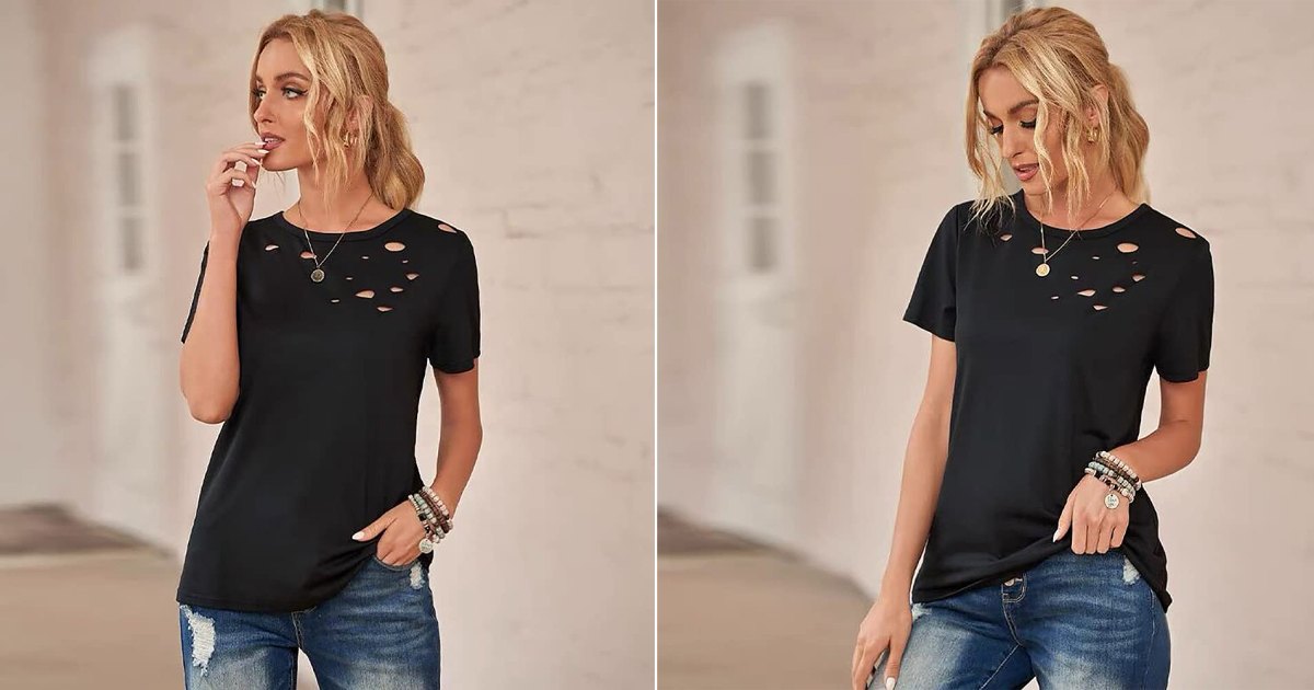 This Ripped Tee Will Add Cool Edge to Your Warm Weather Wardrobe