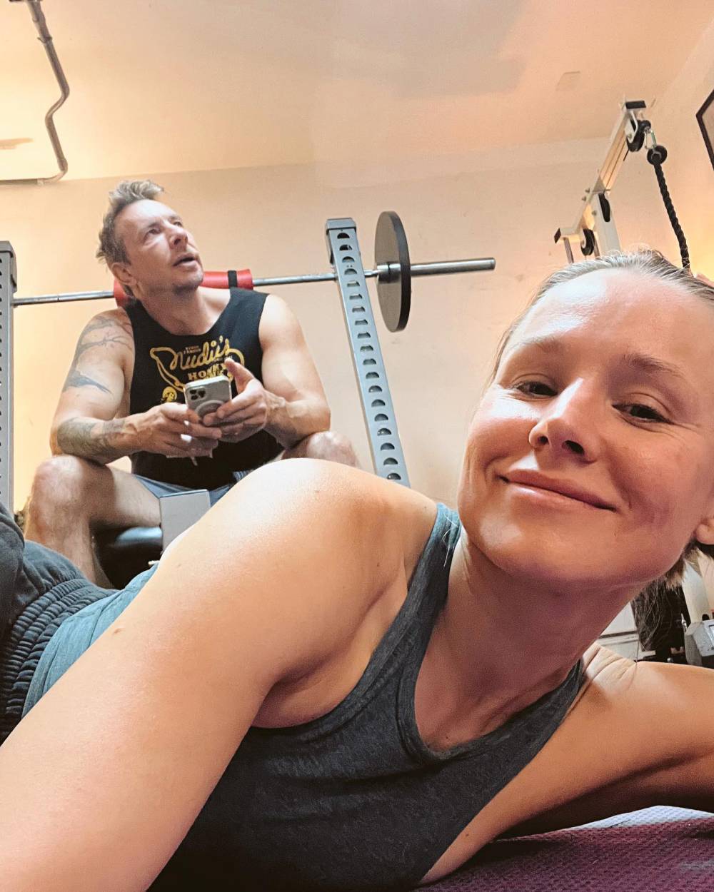 Hollywood's Fittest Celebrity Couples Work Out and Lift Weights