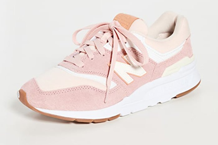 pink New Balance sneakers