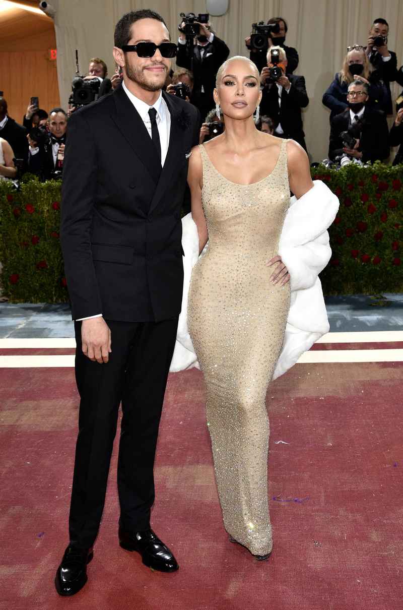 2022 Met Gala Kim Kardashian Inside Pete Davidson Dramatic Fashion Evolution