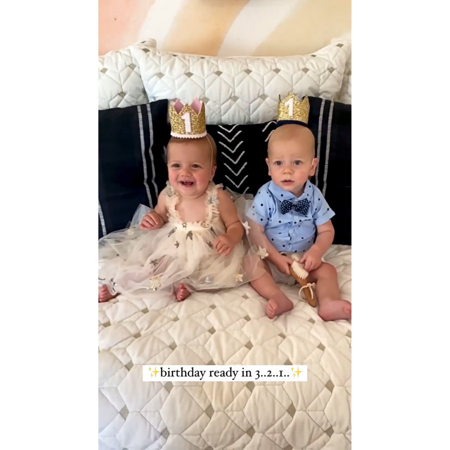 Arie Luyendyk, Jr. and Wife Lauren Burnham Throw Circus-Themed Birthday for Twins Lux and Senna's 1st Birthday: Photos