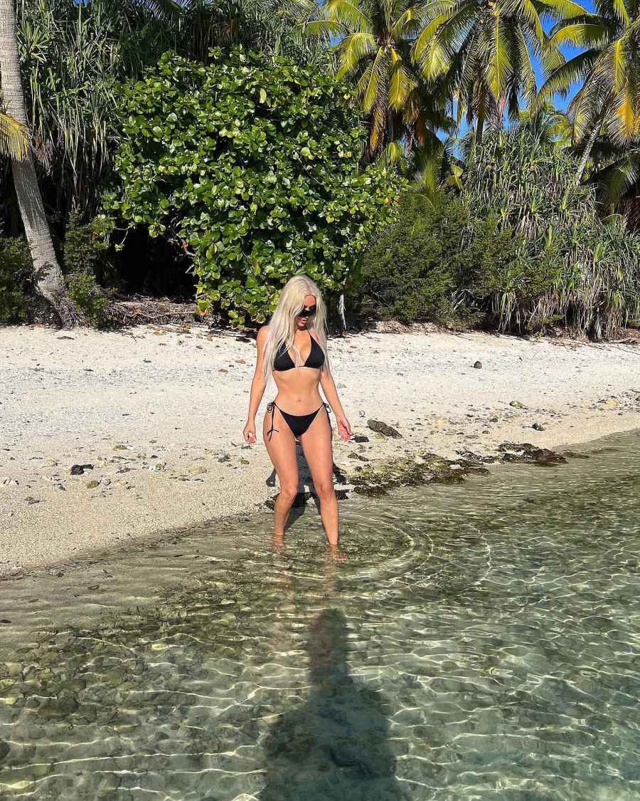 Beach Date Kim Kardashian Stuns Tropical Getaway With Pete Davidson