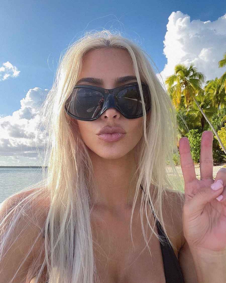 Beach Date Kim Kardashian Stuns Tropical Getaway With Pete Davidson